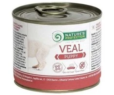 Natures Protection Lovely Hunter NP Puppy Veal 200g konservuotas pašaras šunims su veršiena