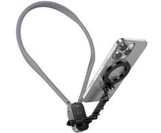 Neck magnetic phone holder Hoco K31 juodas pilka
