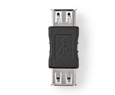 Adapteris NEDIS USB Type A F, USB Type A F, juodas