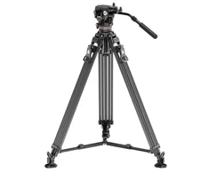 Neewer LL55 Carbon Fiber Video Tripod with Oil Head and Quick-Release Lock