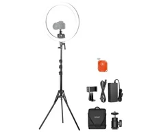 Neewer SRP18C 17cm Selfie Kit with Round LED Phone Light
