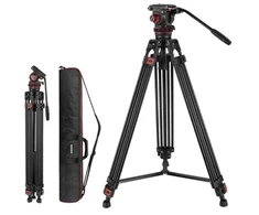 Neewer TP75 Adjustable Tripod with Oil-Damped Head