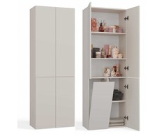 Top E Shop BATHROOM CABINET NEL DD 1K BASKET CASMERE COLOUR LONG DOORS
