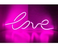 OEM neoninis LED USB - LOVE modeliai