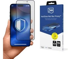 Privatumo stiklas 3MK HardGlass Matt Max Privacy, skirtas Apple iPhone 17 Pro Max