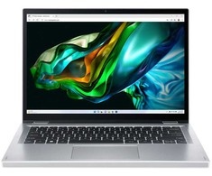 Nešiojamas kompiuteris Acer Aspire 3 Spin 14 A3SP14-31PT-38YA Intel Core i3 N-series i3-N305 Hybrid (2-in-1) 35,6 cm (14") Jutiklinis ekranas WUXGA 8 GB LPDDR5-SDRAM 256 GB SSD Wi-Fi 61a Windows 1.1 (Home80x2) Sidabrinis Naujas Perpakavimas/Perpakuotas (Atnaujinta)
