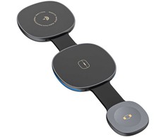 Dudao A11S 3-in-1 Wireless Charger for Išmanusis telefonas, Išmanusis laikrodis, and Headphones - Juodas