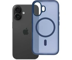 Nešiojamas kompiuteris OEM dėklas, skirtas „iPhone 16 Flexline Mag Cover“, suderinamas su „MagSafe“, tamsiai mėlynas
