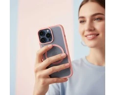 Nešiojamas kompiuteris Oem Originalus „iPhone 16 Flexline Mag“ dėklas, suderinamas su „MagSafe“, rožinis