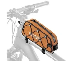 Rockbros 30120045004 ROAD TO SKY bicycle bag for the top frame tube, waterproof, 0.7L - oranžinis