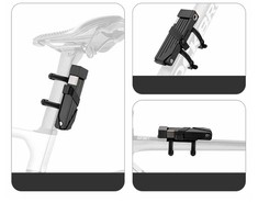Rockbros 32140003001 sulankstoma dviračio spyna su raktu ir rankena, 88 cm - juodas
