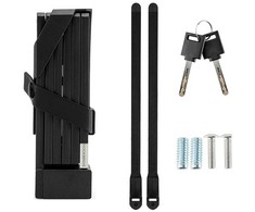 Rockbros 32140003001 sulankstoma dviračio spyna su raktu ir rankena, 88 cm - juodas