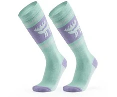 Qunature 037202 ski socks size 43-48 (L/XL) - violetinė-žalias