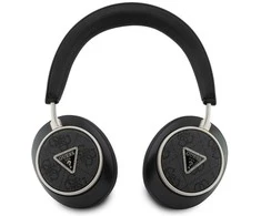 Ausinės Guess PU 4G Triangle Logo ENC Belaidės Headphone Juodas