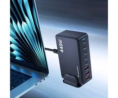Wozinsky WSL-240 GaN QC3 Charging Station - 200W - Juodas