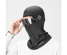 Wozinsky WKM-02B Motociklo kaukė-šalmas su akinių skylutėmis - Juodas