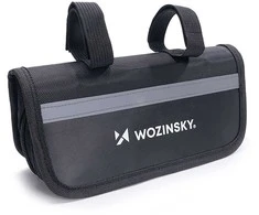 Wozinsky WMZ-01N įrankių rinkinys, 16 viename dviračio daugiafunkcis įrankis, pompa, veržliarakčiai, kameros rinkinys - juodas
