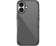 Nillkin Nature TPU PRO dėklas skirtas Apple iPhone 17 skaidrus juodos spalvos