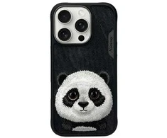 Nimmy Apple iPhone 16 Pro Max 6.9" dėklas telefonui juodos spalvos Big Eyed Pet 2.0 Panda