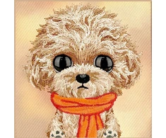 Dėklas NIMMY case BIG EYED TEDDY POODLE for IPHONE 18 Pro/17 Pro ruda