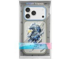 Dėklas NIMMY case EAGLE compatible with MagSafe for IPHONE 18 Pro/17 Pro pilkas