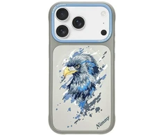 Dėklas NIMMY case EAGLE compatible with MagSafe for IPHONE 18 Pro/17 Pro pilkas