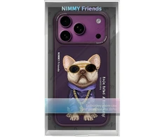 Dėklas NIMMY case GLASSES COOL DOG for IPHONE 18 Pro/17 Pro violetinė