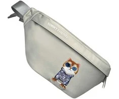 Nimmy krepšys ant rėmo pilkos spalvos Crossbody Glasses Cool Cat