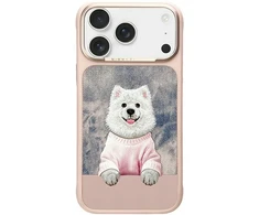 Dėklas NIMMY case GENTLE PETS SERIES DOG compatible with MagSafe for IPHONE 17 PRO MAX pink