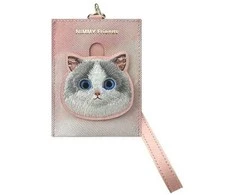 Nimmy kortelių dėklas rožinės spalvos Big Eyed Pet 2.0 Cat
