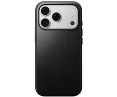 NOMAD leather case for IPHONE 18 Pro/17 Pro compatible with MagSafe (Modern Odinis dėklas Horween Leather) juodas