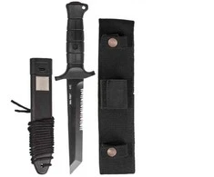 Mil-Tec German Combat Peilis Juodas 2000 steel 440