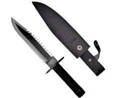 „Cinema Classic Rambo I“ didelis peilis su odiniu makštimi CC-H1 360 mm Juodas