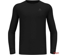 Odlo BL TOP crew neck l/s MERINO 200 men's T-shirt, dydis L, juodas