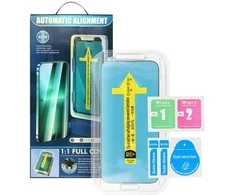 Oem 5D Full Glue Apsauginis stiklas skirtas Apple iPhone 12 Pro Max juodas + aplikatorius