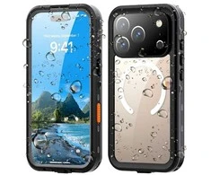 Dėklas Oem Case for iPhone 17 PRO Atsparus vandeniui Shellbox DOT compatible with MagSafe juodas