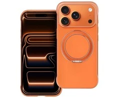 OEM dėklas, skirtas iPhone 17 AIR, su „Edge Free“, suderinamas su „MagSafe“, oranžinis