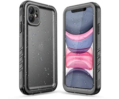 Dėklas Oem Case for iPhone 11 Atsparus vandeniui Shellbox DOT juodas
