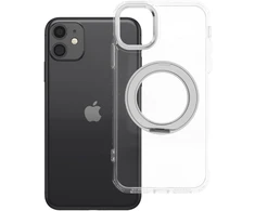 Oem Originalus „iPhone 11“ dėklas su apvaliu stovu, suderinamas su „MagSafe“, permatomas