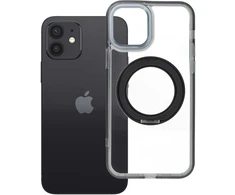 Oem Originalus „iPhone 12“ dėklas su apvaliu stovu, suderinamas su „MagSafe“ ir juodas
