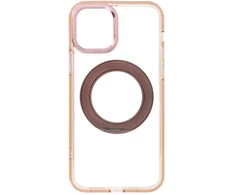 Dėklas Oem Case for iPhone 12 Frame Circle Stand compatible with MagSafe auksinis