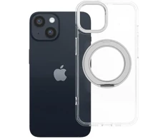 Oem Originalus „iPhone 14“ dėklas su apvaliu stovu, suderinamas su „MagSafe“, permatomas