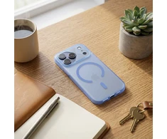 Oem Originalus „iPhone 15 Aurora“ dėklas, suderinamas su „MagSafe“ mėlynas