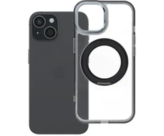 Oem Originalus „iPhone 15“ dėklas su apvaliu stovu, suderinamas su „MagSafe“ ir juodas