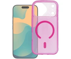 Hello Case Originalus „iPhone 15 PRO“ dėklas „Aurora“, suderinamas su „MagSafe“, rožinis