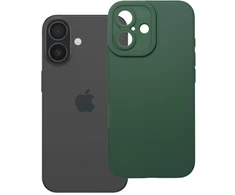 OEM dėklas iPhone 16 matinis 2.0 tamsi žalias