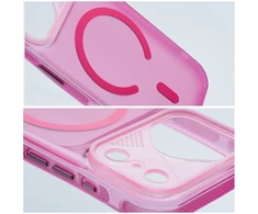 Hello Case Originalus „iPhone 16 PRO“ dėklas „Aurora“, suderinamas su „MagSafe“, rožinis