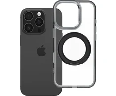 Oem Originalus „iPhone 16 PRO“ dėklas su apvaliu stovu, suderinamas su „MagSafe“ ir juodas