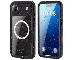 Dėklas Case for iPhone 17 AIR Atsparus vandeniui Shellbox DOT compatible with MagSafe juodas