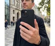 OEM dėklas, skirtas iPhone 17 matinis 2.0 juodas